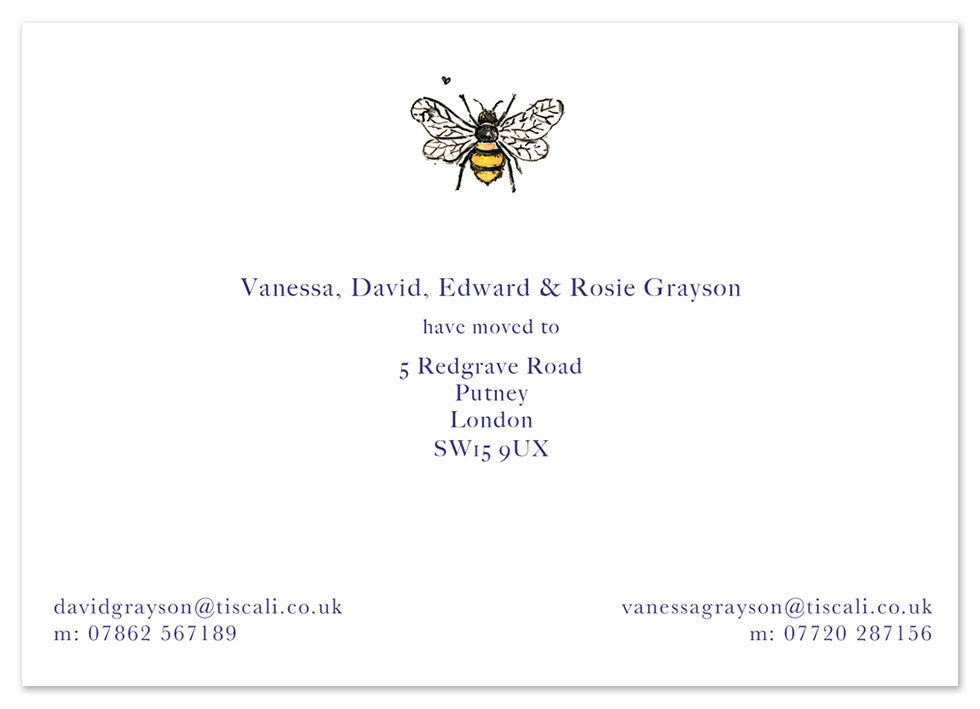 Bumble Bee - Personalised Personalised Stationery