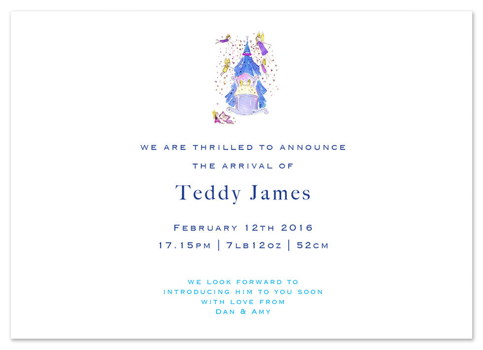 Blue Crib - Personalised Personalised Stationery