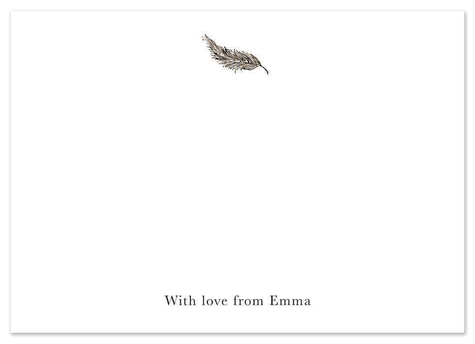 Feather - Personalised Personalised Stationery