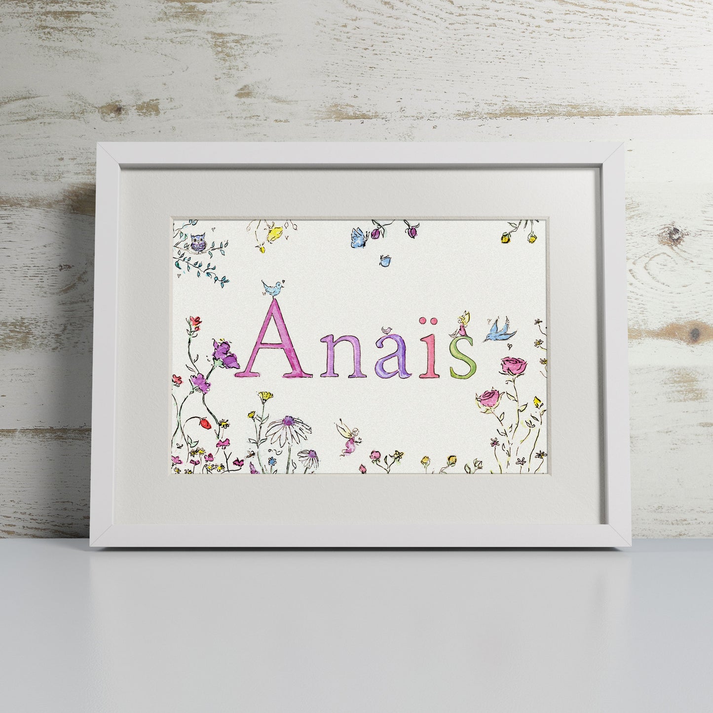 Vintage Flowers - Personalised Print