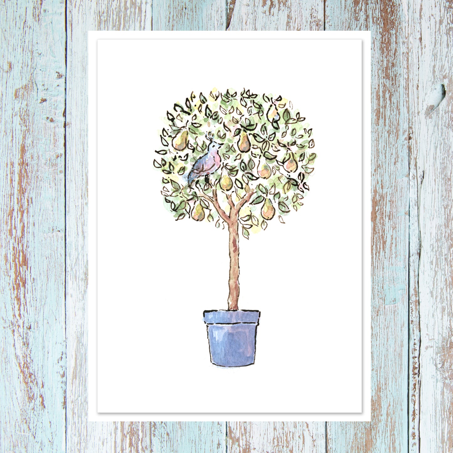 Pear Tree - Personalised card