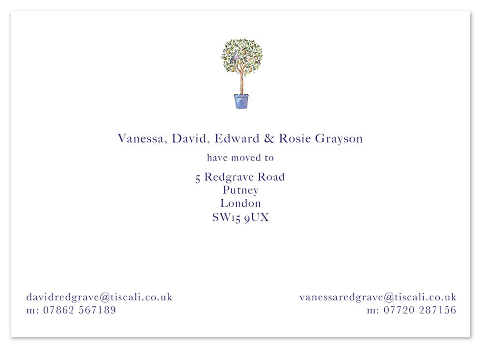 Bay Tree - Personalised Personalised Stationery